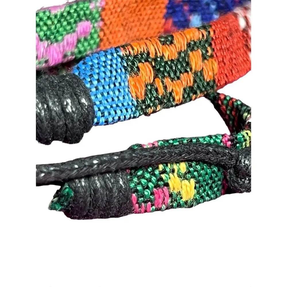 Bohemian Woven Bracelet Adjustable Multicolor Unisex - Picture 5 of 7